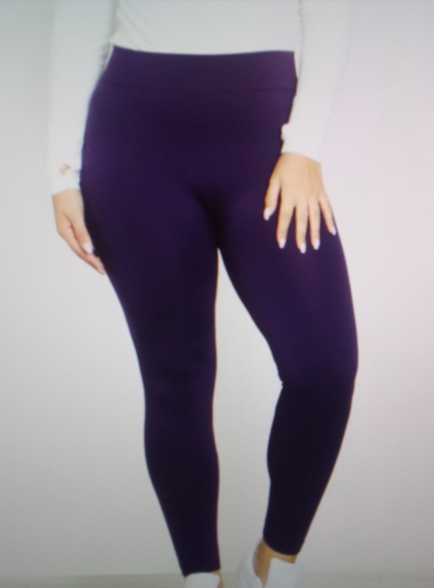 Seamless Fleece Tights Plus Size Leggings